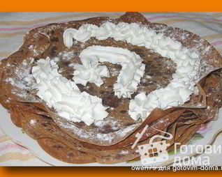 Шоколадные блины на пиве