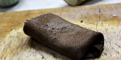 шоколадные блины с бананом