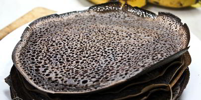 шоколадные блины с бананом