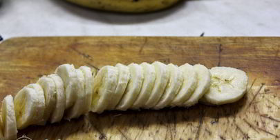 шоколадные блины с бананом