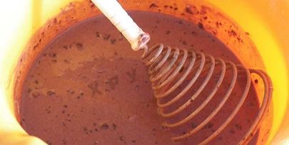 шоколадные блины с творожной начинкой