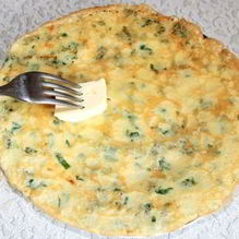 Рецепт Сырные блинчики с зеленью