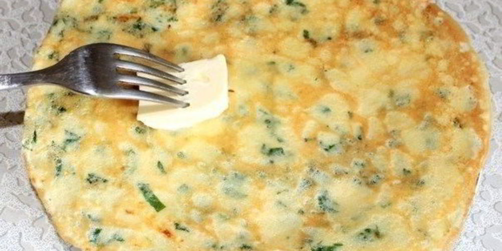 Рецепт сырные блинчики с зеленью