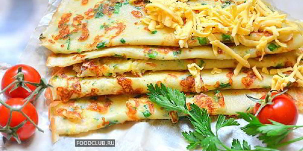 Рецепт сырных блинов