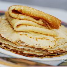 Рецепт Тоненькие блинчики на молоке с яйцами