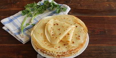 тонкие блины на кислом молоке