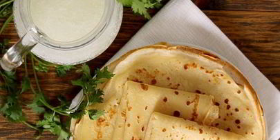 тонкие блины на кислом молоке