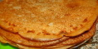 тонкие блины на сыворотке