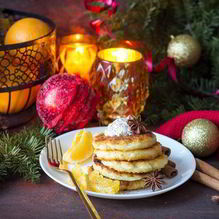 Рецепт Творожно-апельсиновые панкейки