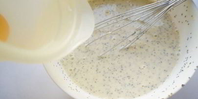 заварные лимонные блины с маком