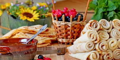 заварные творожные блины