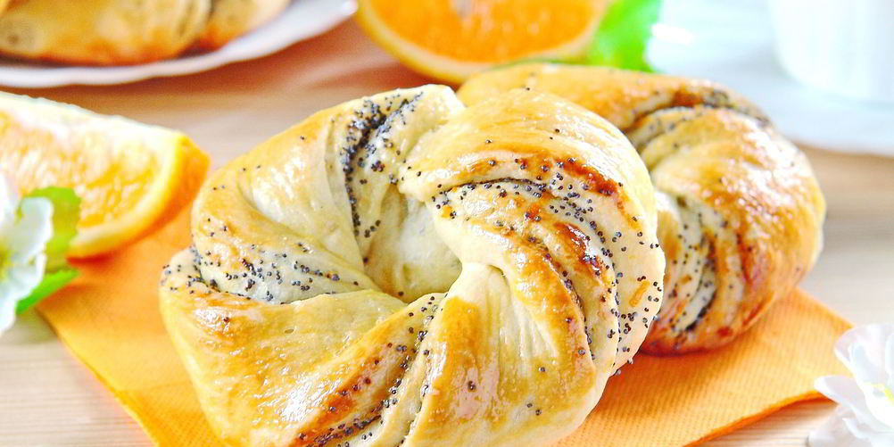 Рецепт апельсиновые булочки с маком