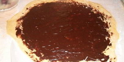 булочки brioche filled with chocolate ganache