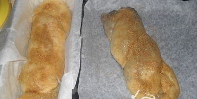 булочки brioche filled with chocolate ganache