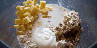 булочки c сыром и луком