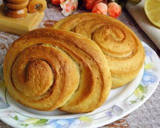 Булочки из сдобного теста с сахаром