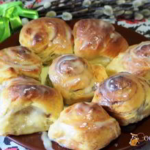 Рецепт Булочки с корицей, творогом и маскарпоне