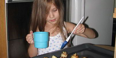 булочки с корицей в виде розочек