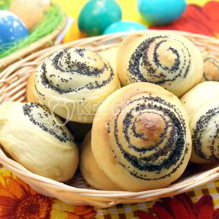 Булочки с маком