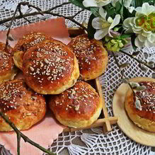 Рецепт Булочки с начинкой на творожном тесте