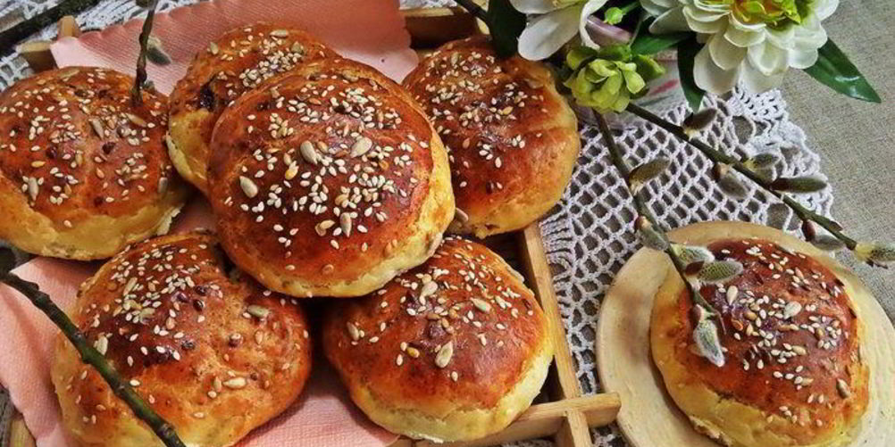 Рецепт булочки с начинкой на творожном тесте