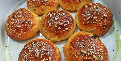 булочки с начинкой на творожном тесте