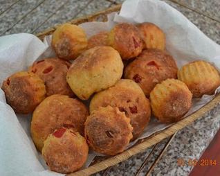 Булочки с творогом и запеченным сладким перцем