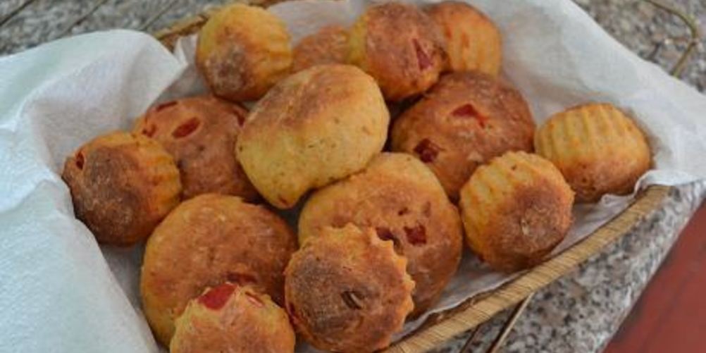 Рецепт булочки с творогом и запеченным сладким перцем