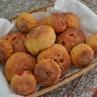 Булочки с творогом и запеченным сладким перцем