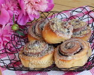 Булочки синабон с шоколадом