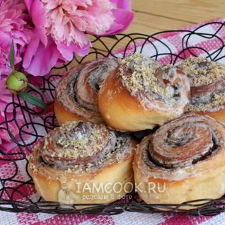 Булочки синабон с шоколадом