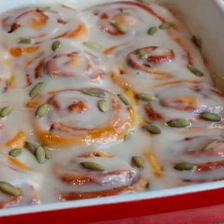 Булочки синабон с тыквой