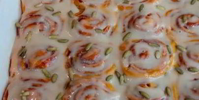 булочки синабон с тыквой