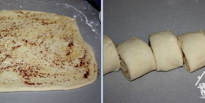 булочки-улитки с корицей и грецким орехом