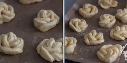 имбирные булочки-розочки с корицей