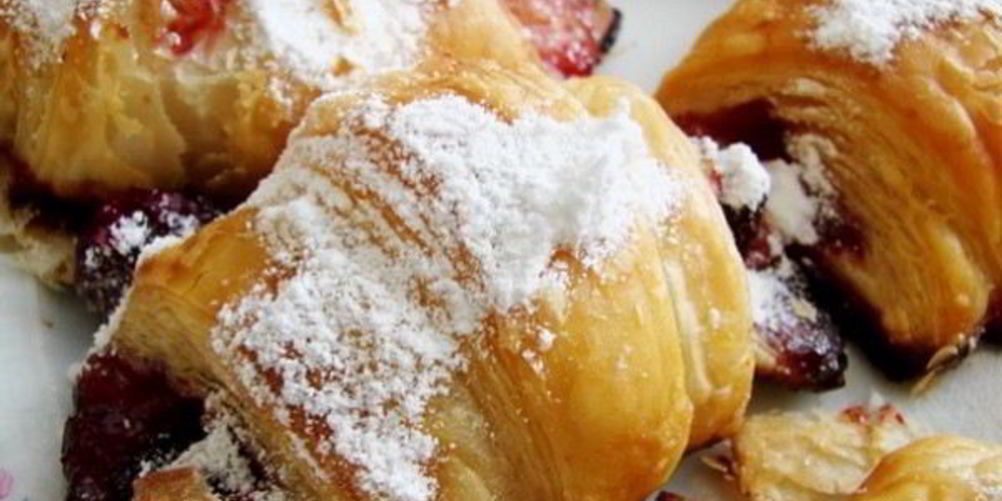 Рецепт круассанов с джемома