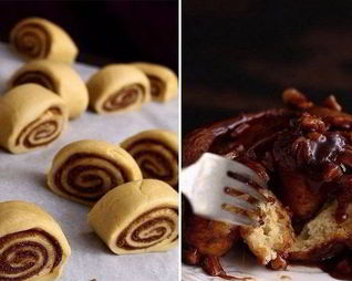 Липкие булочки с корицей