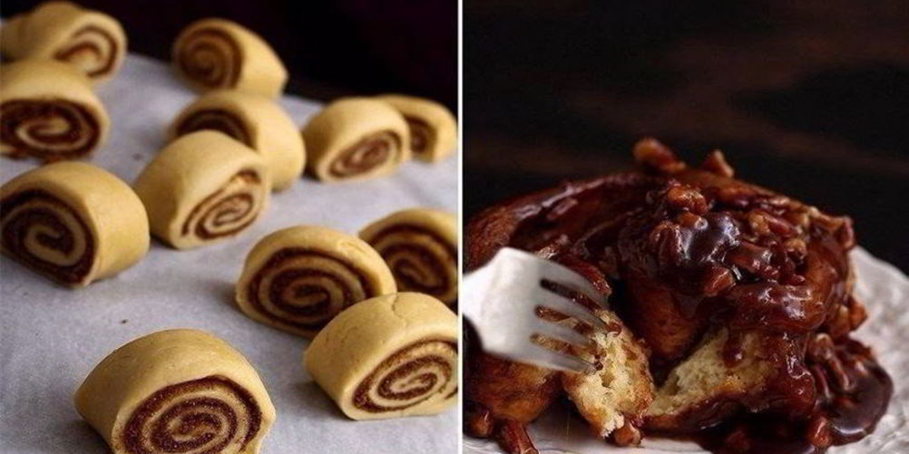 Рецепт липкие булочки с корицей