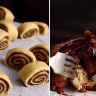 Липкие булочки с корицей