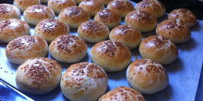 маленькие булочки с начинкой