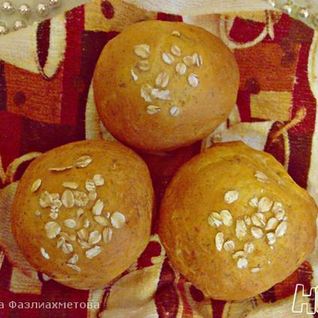 Морковные булочки с отрубями