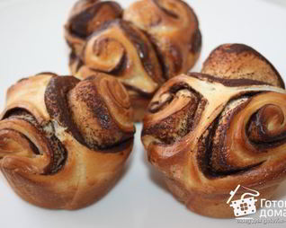 Шоколадные булочки Розочки