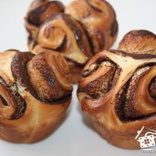 Рецепт Шоколадные булочки Розочки