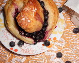 Вкуснейшие черничные булочки