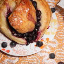 Рецепт Вкуснейшие черничные булочки