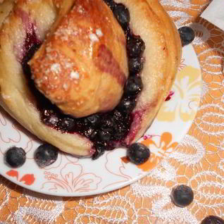 Вкуснейшие черничные булочки