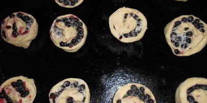 вкуснейшие черничные булочки