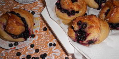 вкуснейшие черничные булочки