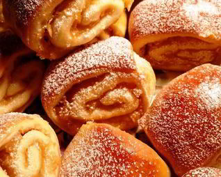 Яблочные булочки