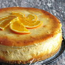 Рецепт Апельсиновый чизкейк с соусом манго